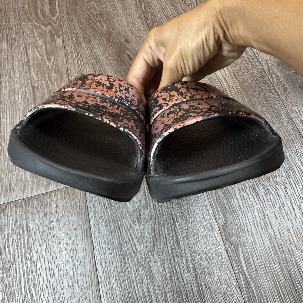 OOFOS Womens OOahh Luxe Recovery Bellini Splash Slide Size 9 - Picture 5 of 12